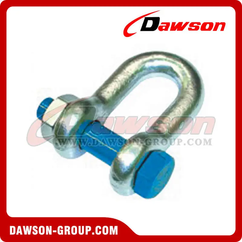 AS2741 Forged Alloy Grade S Dee Shackle With Safety Pins