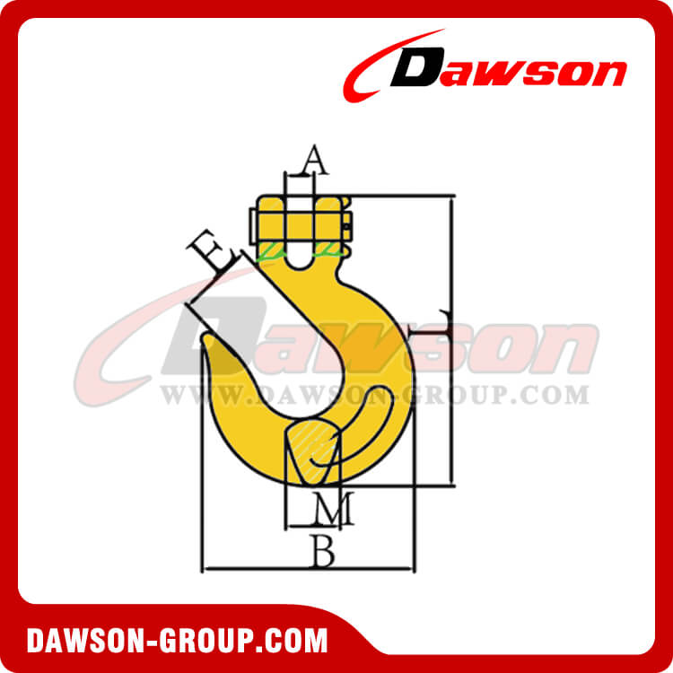 Australian Standard G70 Alloy Clevis Slip Hook for Lashing and Pulling - Dawson Group Ltd. - China Manufacturer, Factory