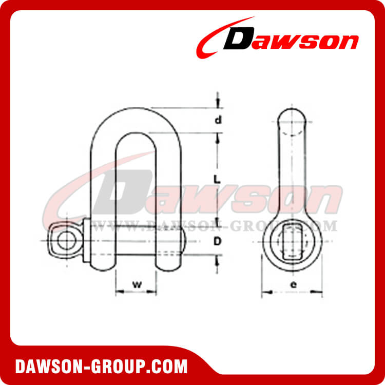 AS2741 Forged Alloy Grade S Dee Shackle With Screw Pins - Dawson Group Ltd. - China Manufacturer, Factory