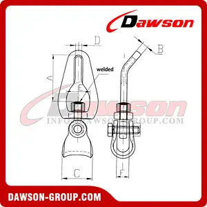 Grade 80 Swivel Connector For Forestry Logging