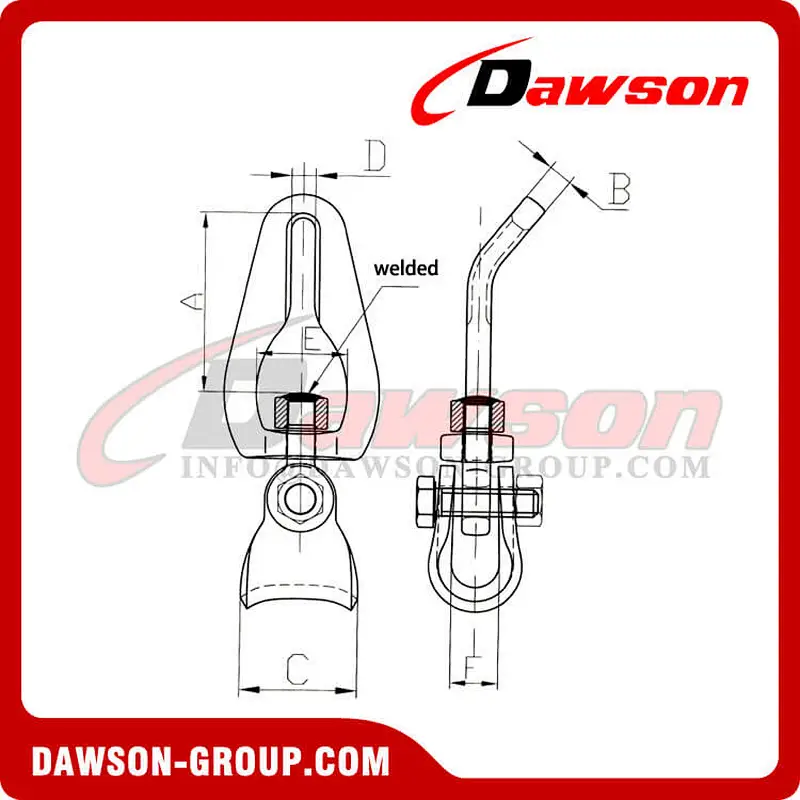 Grade 80 Swivel Connector For Forestry Logging