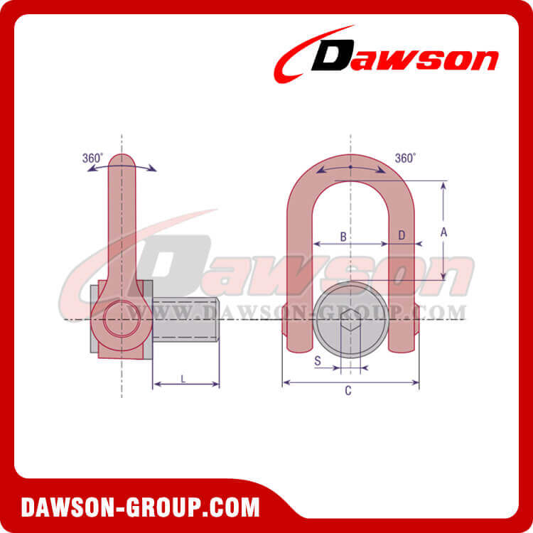 G80 Alloy Steel Swivel Hoist Ring for Lifting - Dawson Group Ltd. - China Manufacturer, Factory