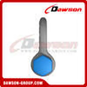 Dawson Brand Hot Dip Galvanized US Type Chain Shackle with Safety Pin, S6 Bolt Type Dee Shackle