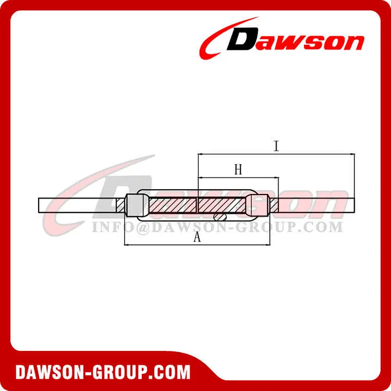 M6 to M56 Zinc Plated Forged Body DIN 1480 Turnbuckles Stub End