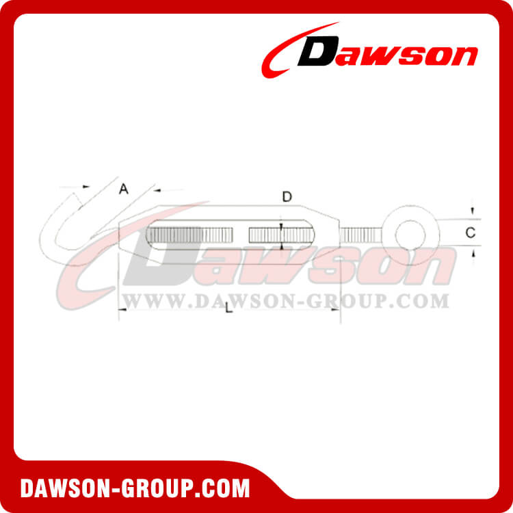 Turnbuckle Eye & Hook, Lashing Turnbuckle - Dawson Group Ltd. - China Manufacturer, Factory