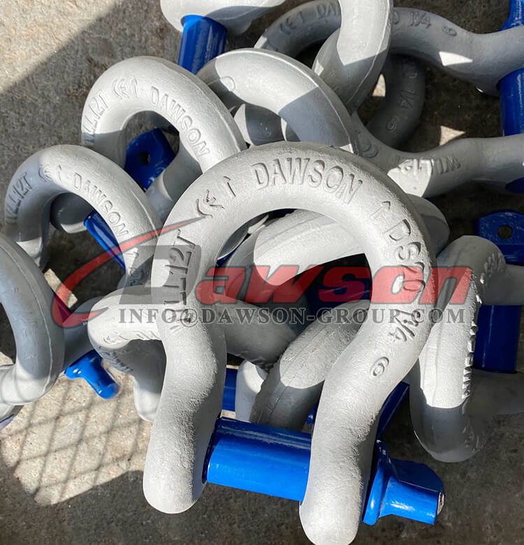 US Type Forged Alloy Screw Pin Anchor Shackle, High Strength S6 Bow Shackle - Dawson Group Ltd. - Manufacturer, Factory