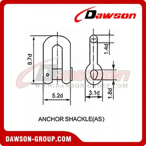End Shackle for Oil Platform Mooring Chain