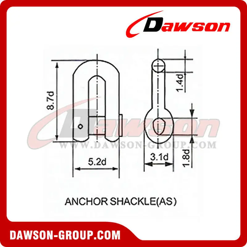 End Shackle for Oil Platform Mooring Chain