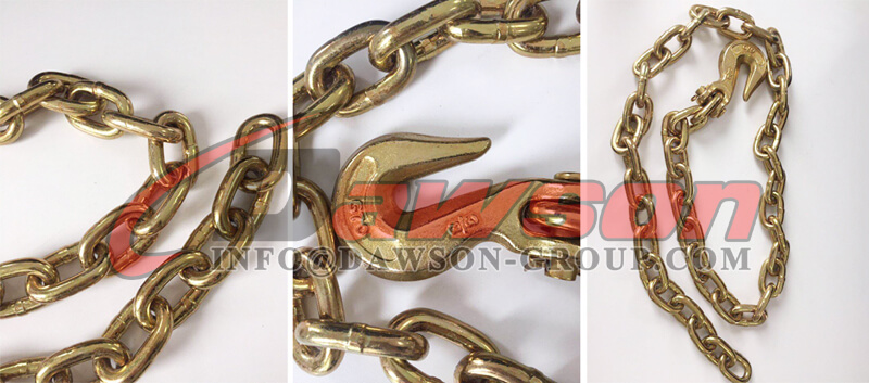 USA Standard Chain Assembly With Clevis Hooks Each End - Dawson Group Ltd. - Manufacturer, Factory, Supplier