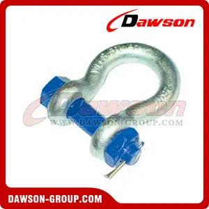 AS2741 Forged Alloy Grade S Bow Shackle With Safety Pins