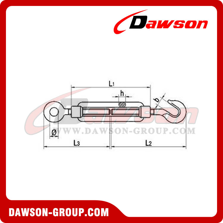 DIN1480 Turnbuckles With Plane Ends - Dawson Group Ltd. - China Manufacturer, Factory