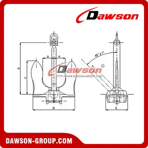 Baldt Stockless Anchor