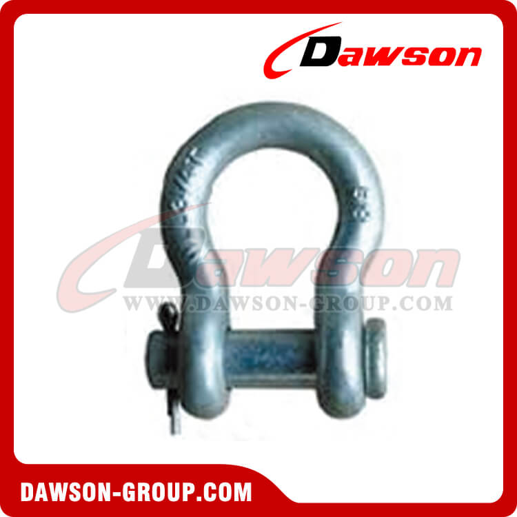 Forged Alloy Bow Shackles with Round Pin - Dawson Group Ltd. - China Manufacturer, Factory, Supplier
