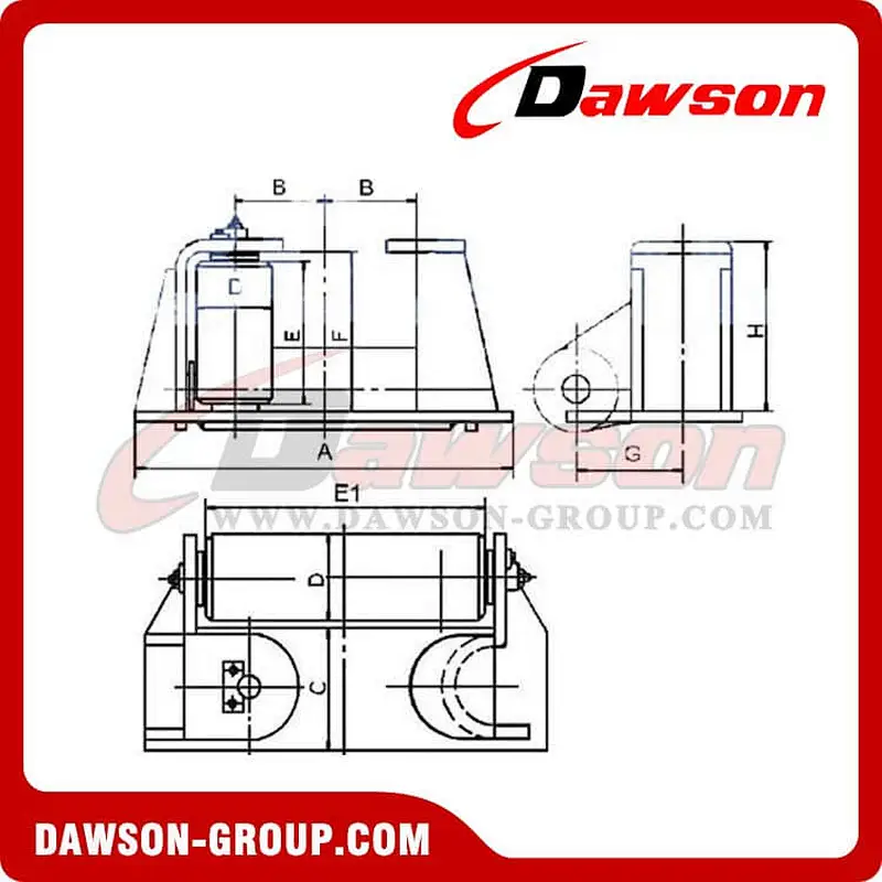 Deck End Roller JIS F-2020