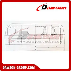 Closed Type Two-Roller Fairlead