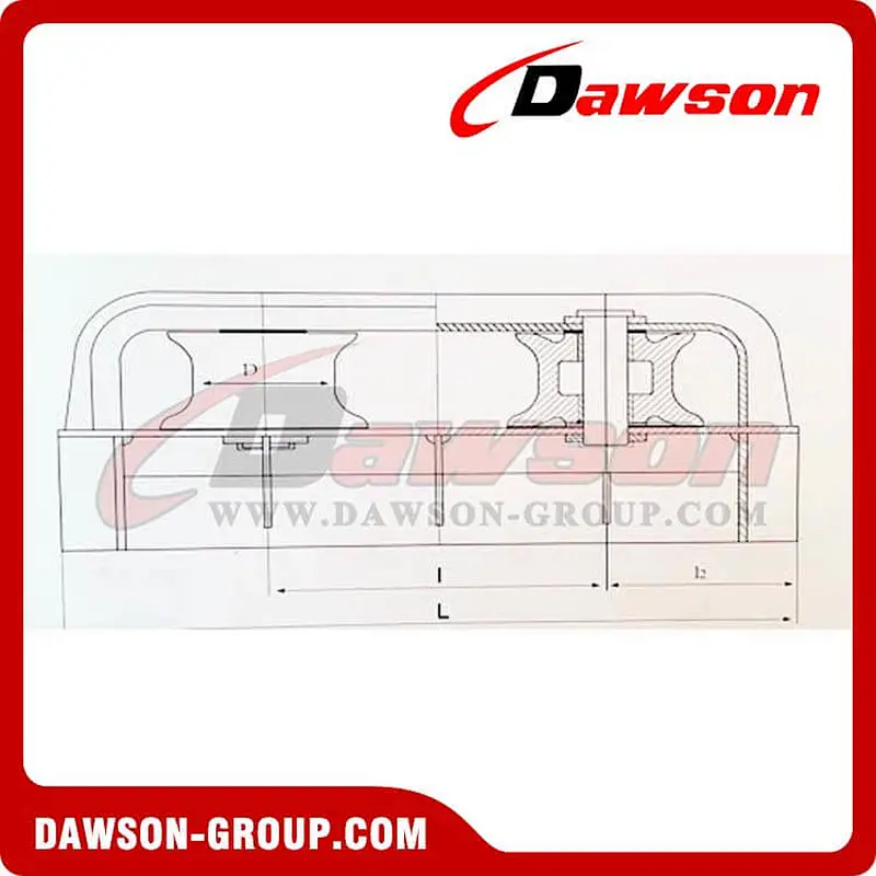 Closed Type Two-Roller Fairlead