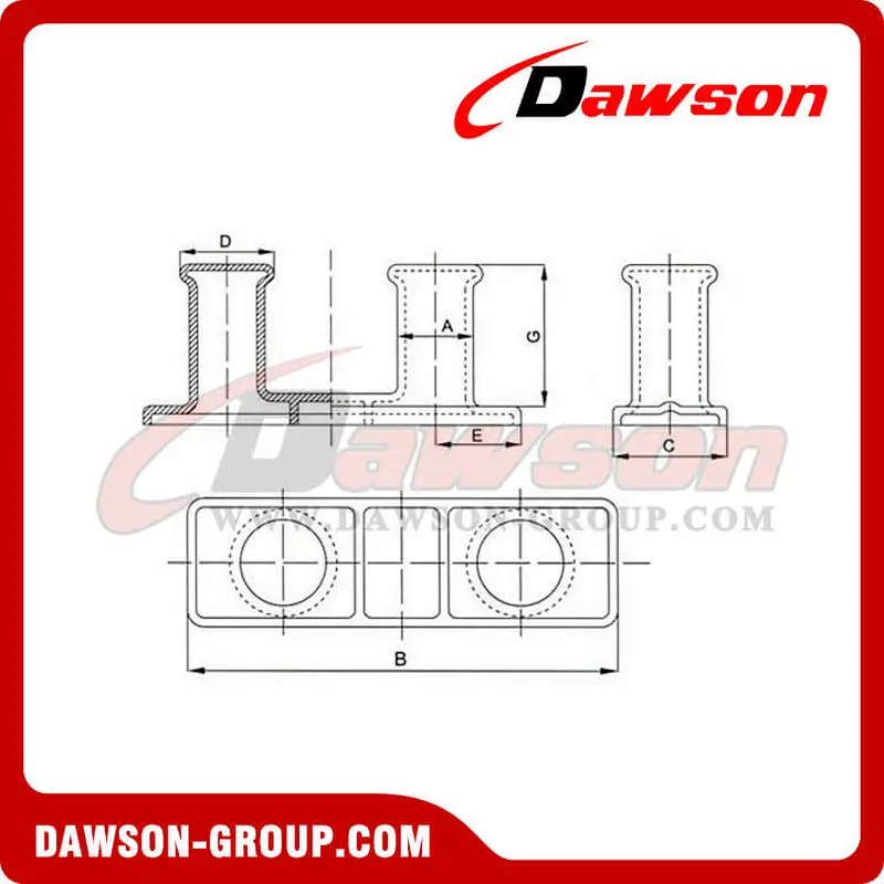 Type U.S.A Mooring Bollard