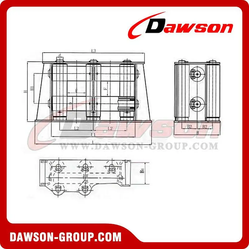 CB 3062-79 Horizontal Roller Fairlead