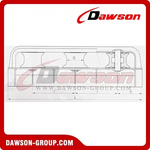 Closed Type Three-Roller Fairlead