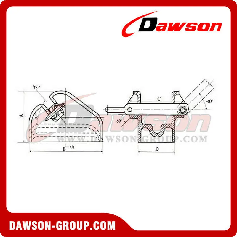 JIS F2023 Cast Bar Type Steel Chain Stopper