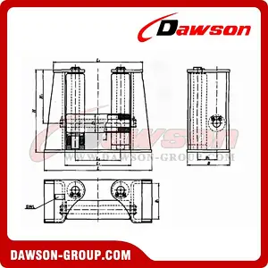 CB 3062-2011 Three Roller Fairlead Type A