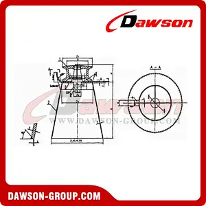 CB436-2000 Cleat Fairlead with Single Roller Type B