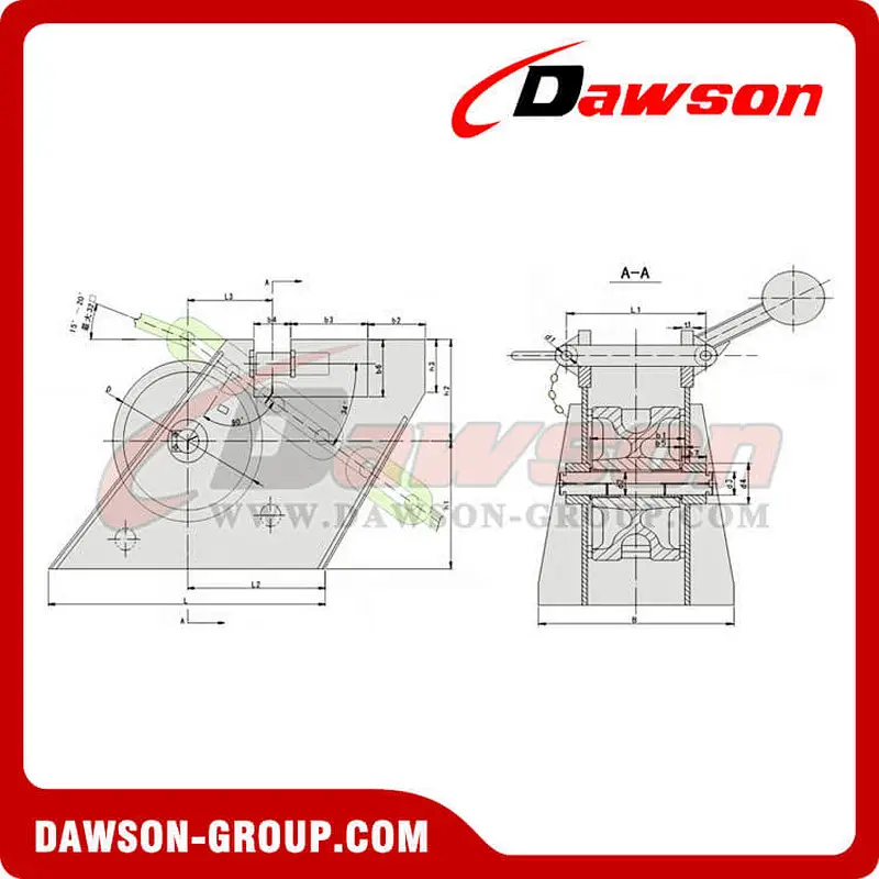 Marine roller lever chain stopper