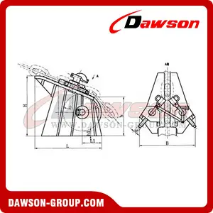 CBT3822~99 adjustable chain stopper