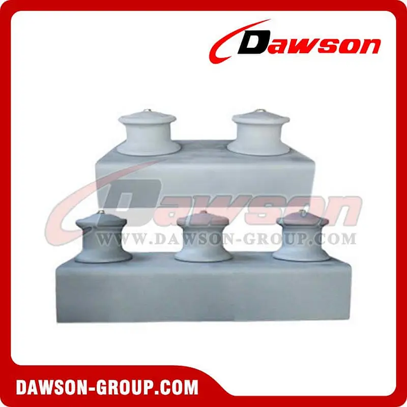 Open type three roller fairlead