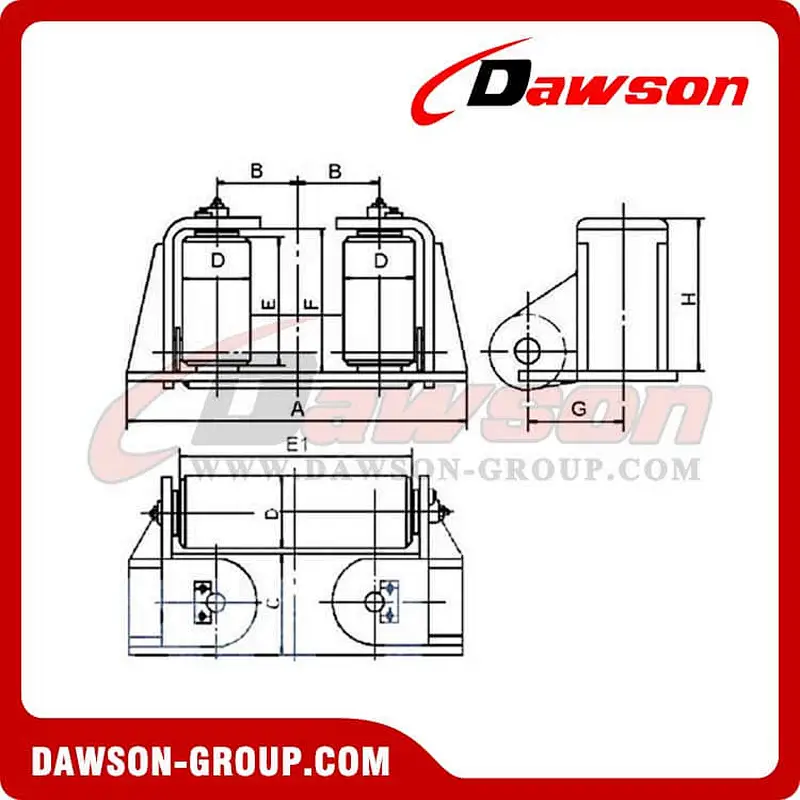 Deck End Roller JIS F-2020