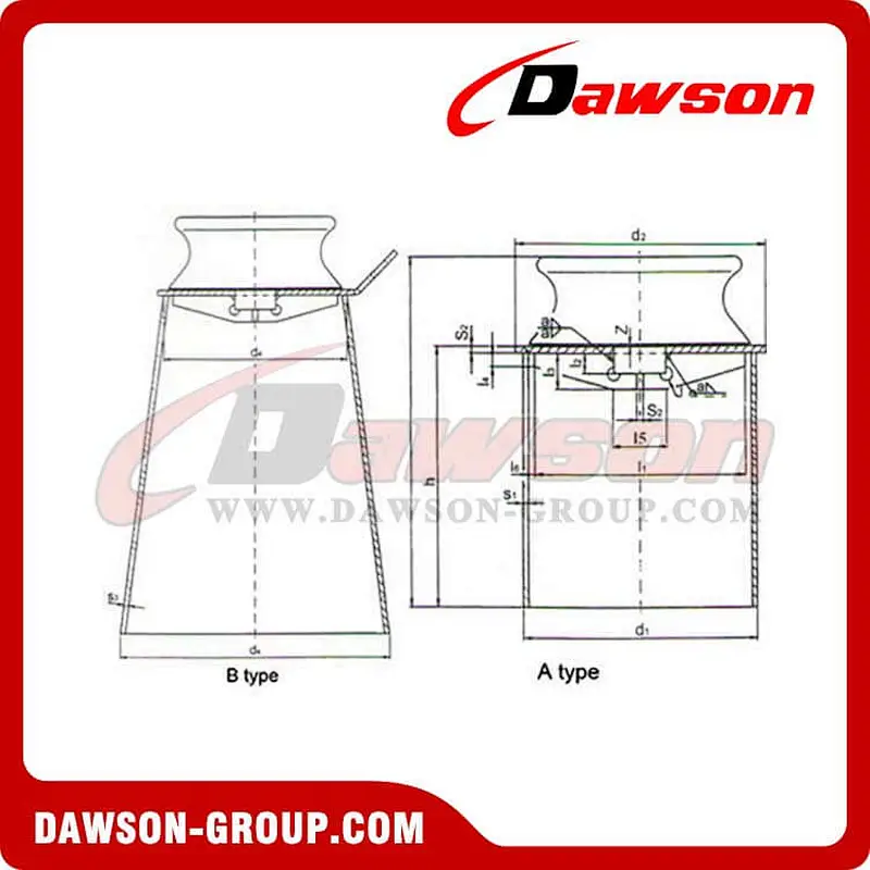 DIN81907 Pedestal Fairlead