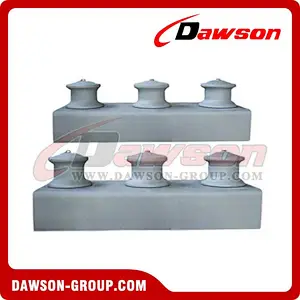 Open type three roller fairlead