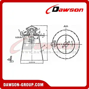 CB436-2000 Cleat Fairlead with Single Roller Type A