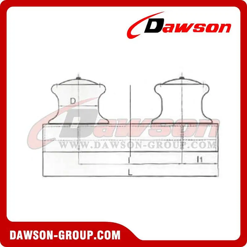 Open type two-roller fairlead