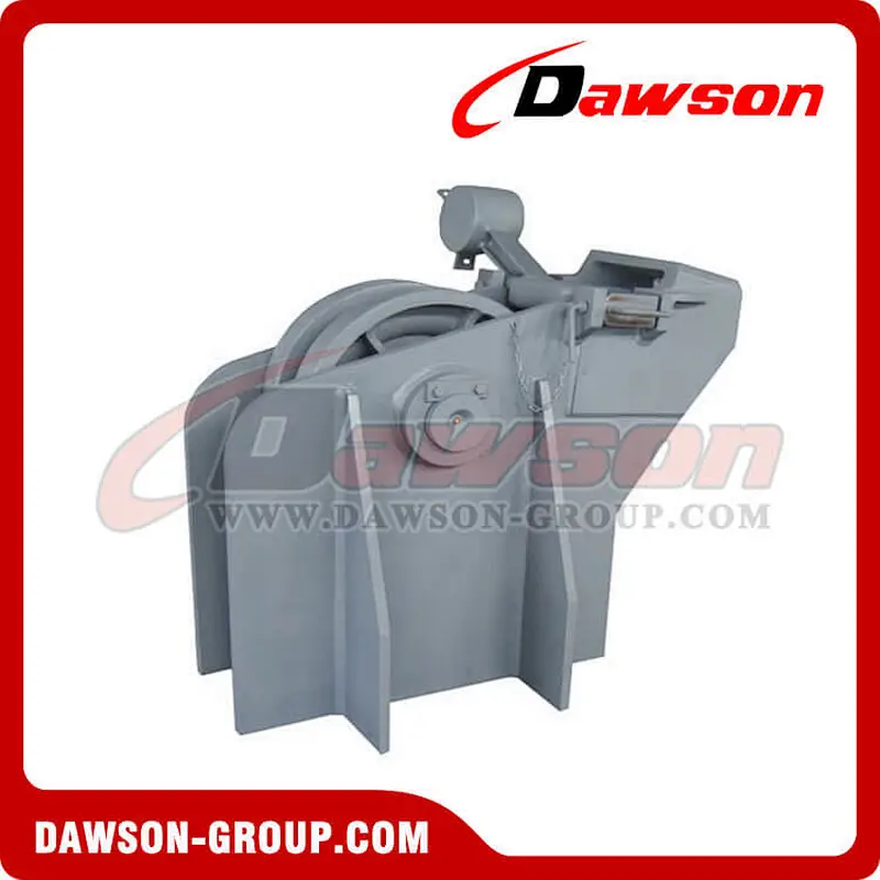 Marine roller lever chain stopper