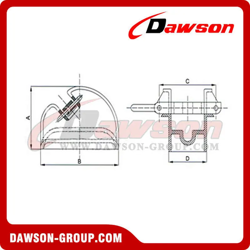 JIS F2015 cast steel chain stopper