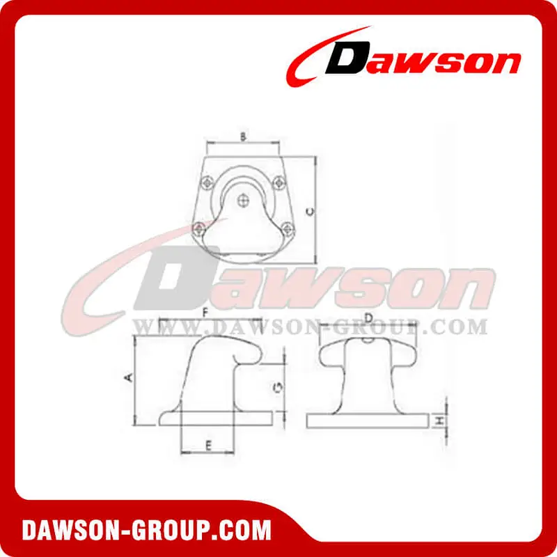Tee Head Type Single Dock Bollard