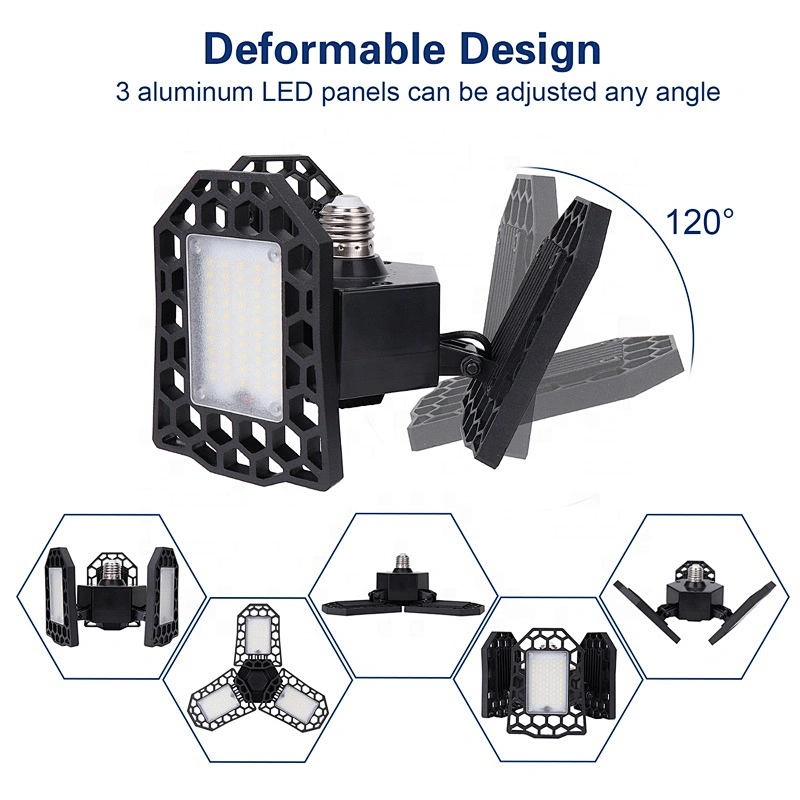 50W led deformable lamp,  led corn bulb radar home lighting, high intensity garage ceiling luminaires
