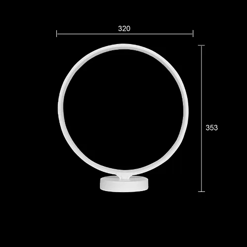 Home and Hotel  Modern Circle RGBW colorful  dimmable hotel lamp