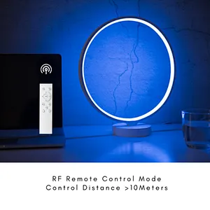 Home and Hotel  Modern Circle RGBW colorful  dimmable hotel lamp