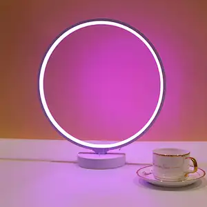 Patent design nightstand lamp colorful changing dimmable table led lamp