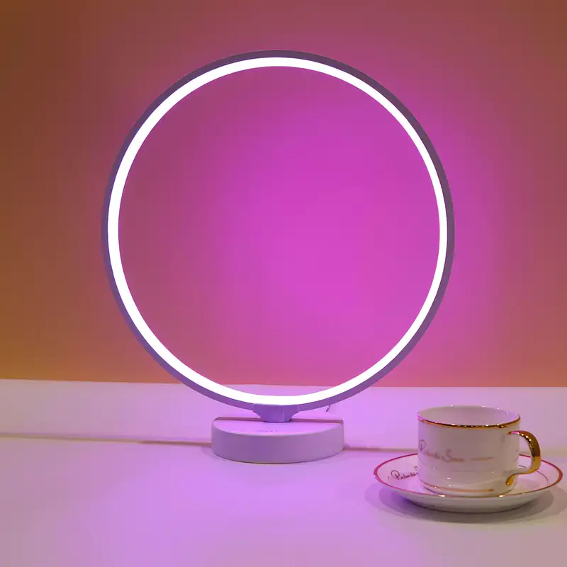 Patent design nightstand lamp colorful changing dimmable table led lamp
