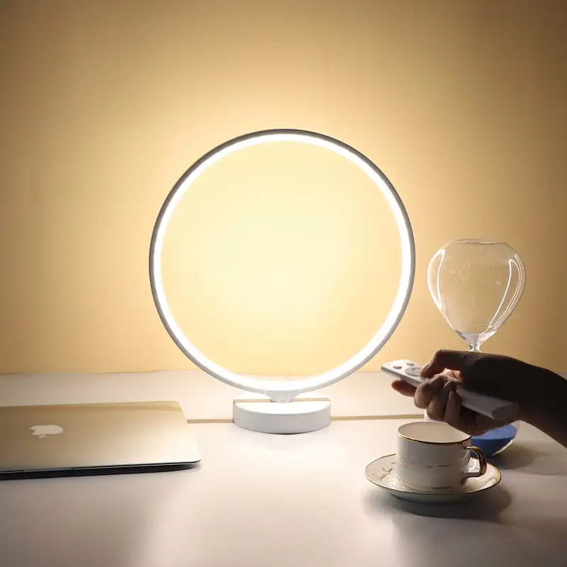 Patent design nightstand lamp colorful changing dimmable table led lamp