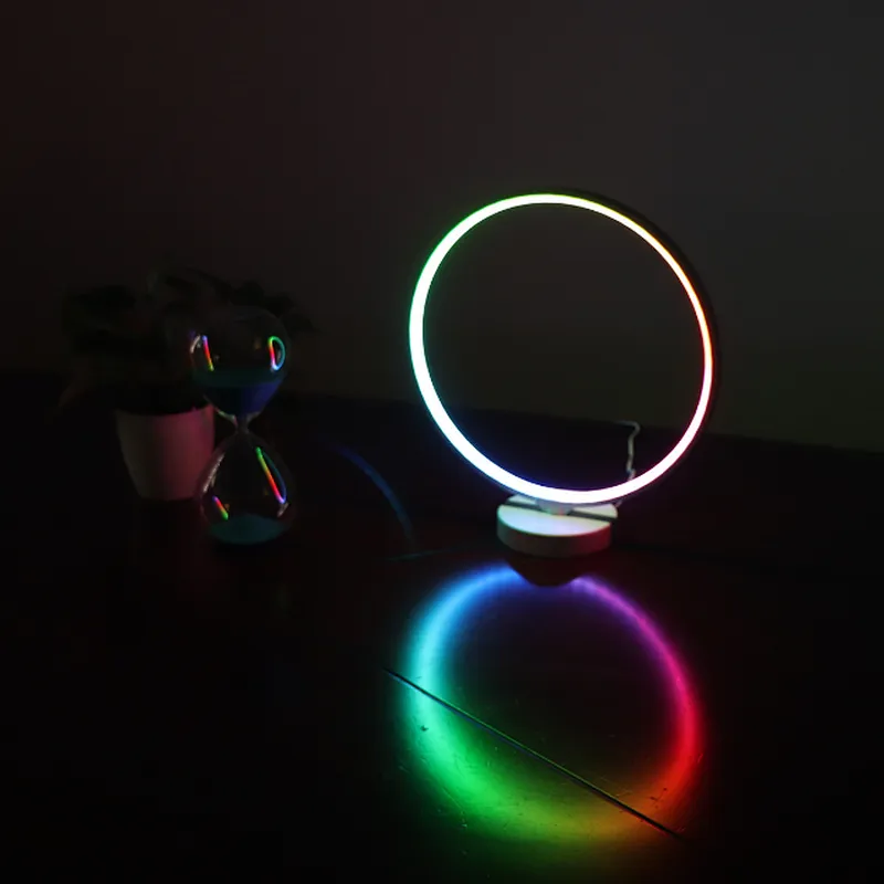 Home and Hotel  Modern Circle RGBW colorful  dimmable reading light