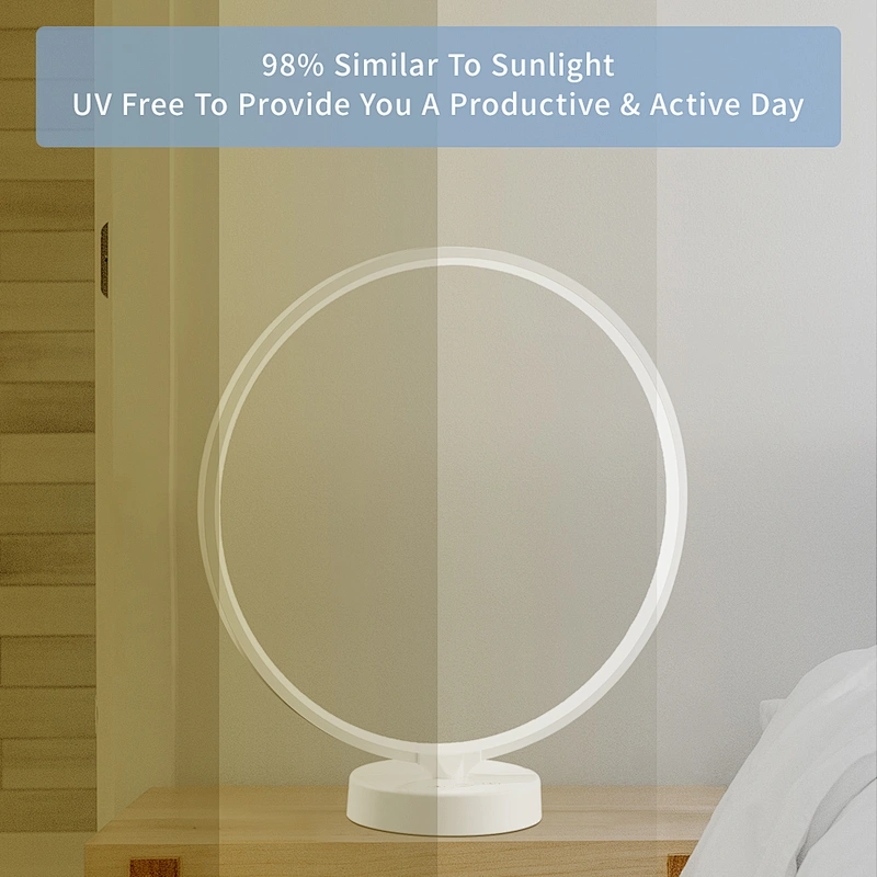 Factory 98% UV Free Light Therapy Lamp, White Light Therapy Energy Lamp and Adjustable LED Sad Light Therapy