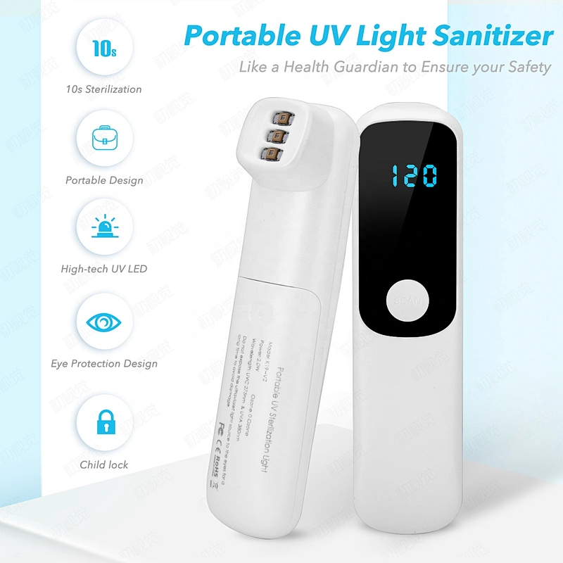 Mobile Germicidal Lamp Household Portable UV Disinfection Sterilization Lamp Led Light Hand Sterilizer UV Light