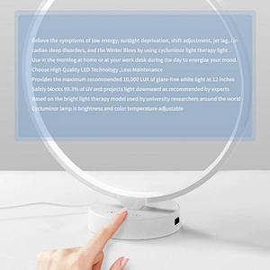 360 degrees LED portable SAD lamp light therapy energy lamps for winter blue