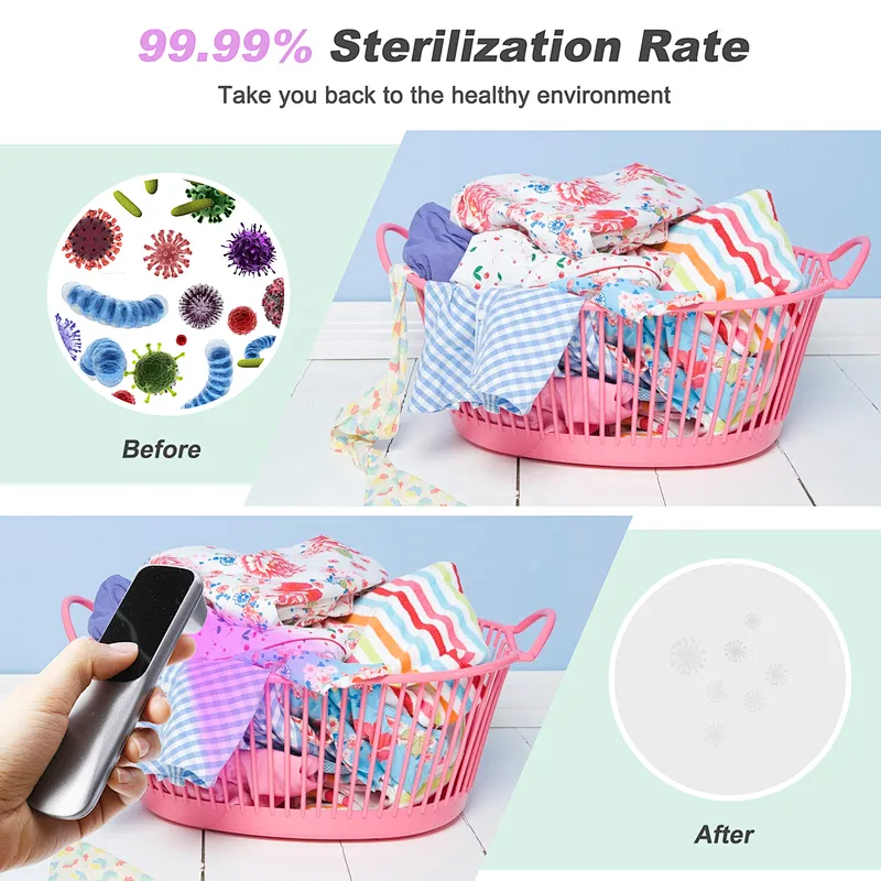 Mobile Germicidal Lamp Household Portable UV Disinfection Sterilization Lamp Led Light Hand Sterilizer UV Light
