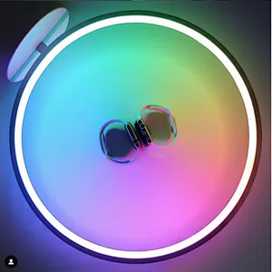 Wholesale  Modern Circle RGBW Colorful Changing Party Light
