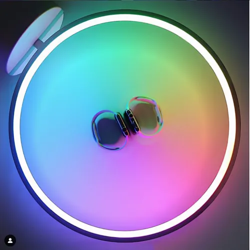 Wholesale  Modern Circle RGBW Colorful Changing Party Light